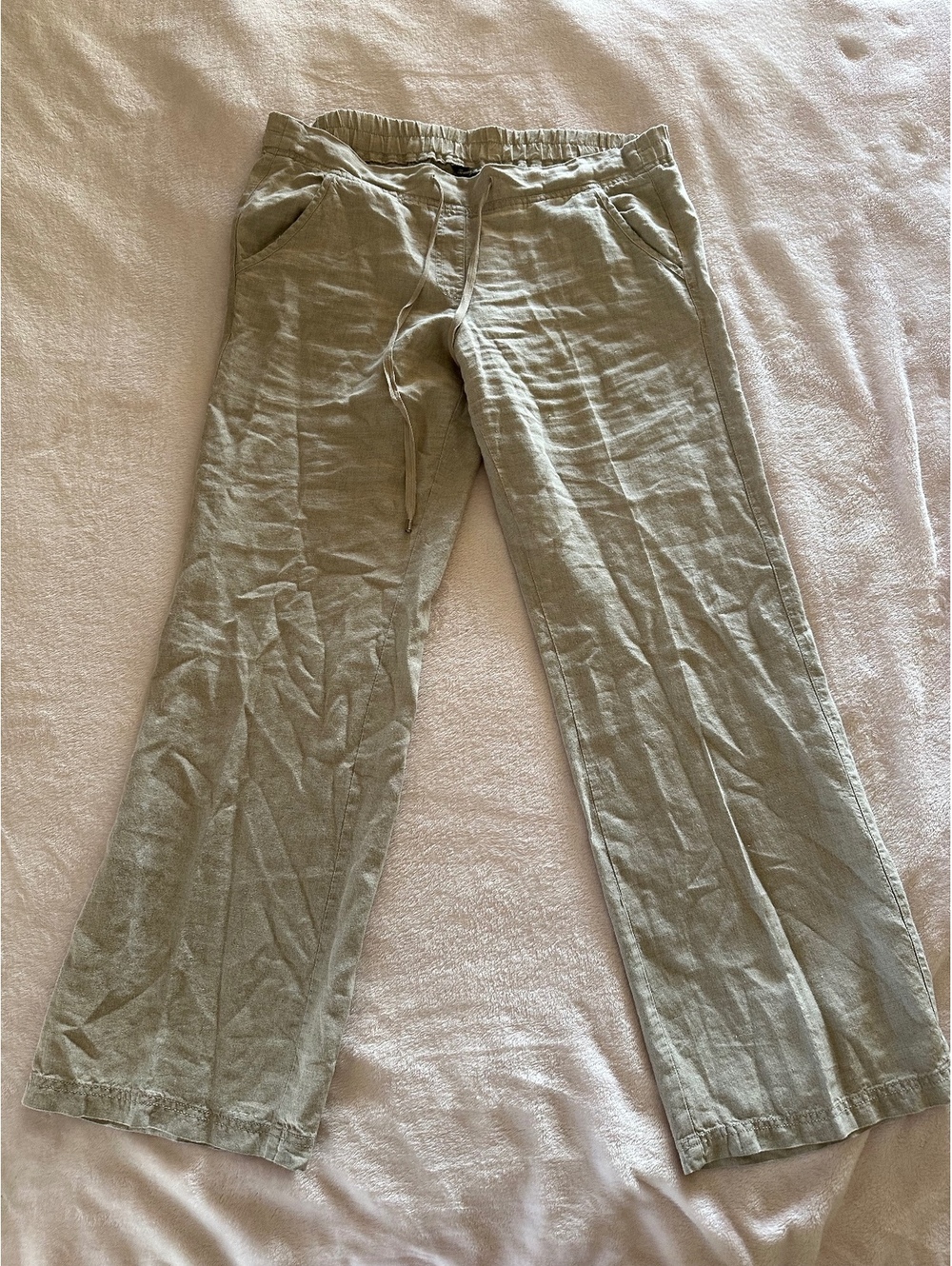 Tommy Bahama Two Palms 100% Linen Wide Leg Pants - Size 12